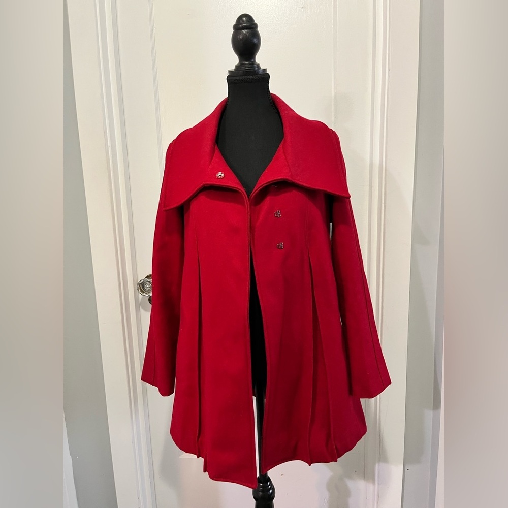 Fever Red Wool Coat – Size S/M (US 6 / UK 10) - Picture 5 of 5